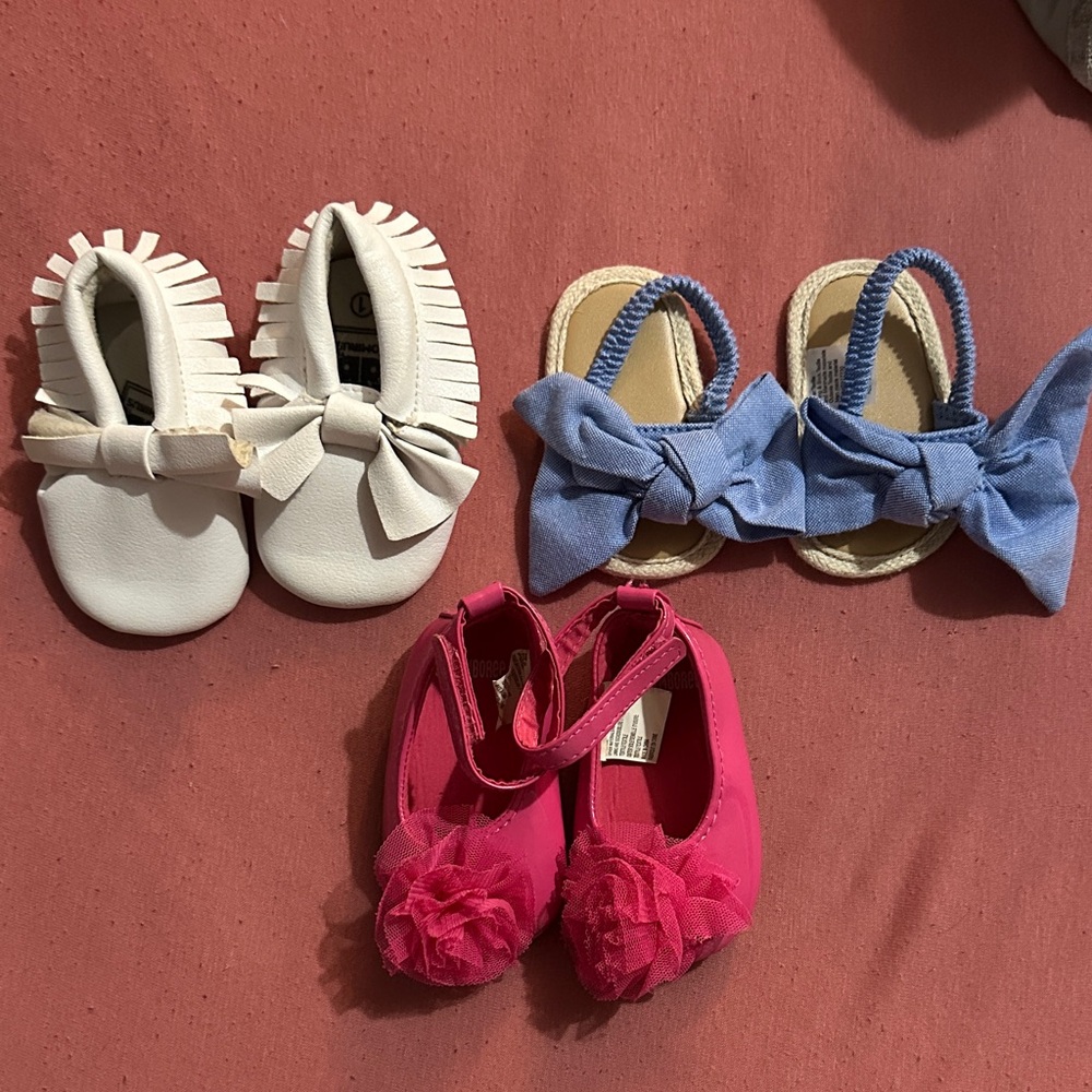 Baby Girl Shoe Lot
